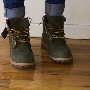 womens green timberlands